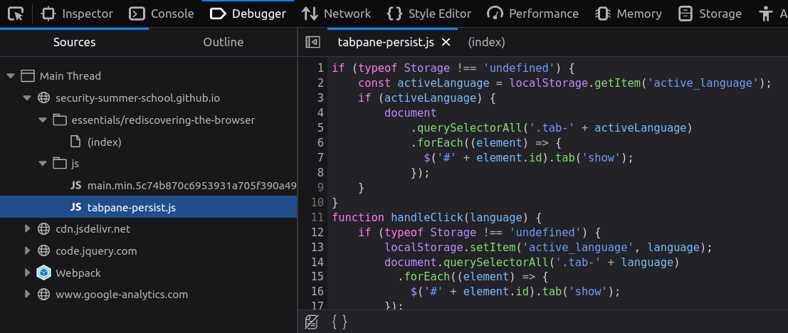 Debugger - Source